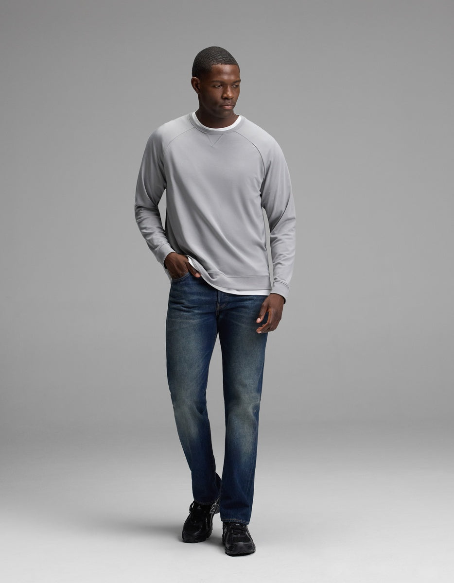 Men's Brushed Bamboo Pullover Crew